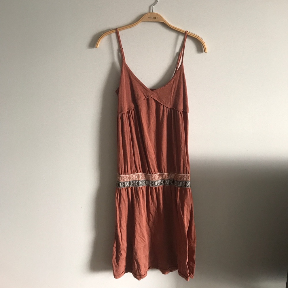 BOHO BURNT ORANGE DRESS